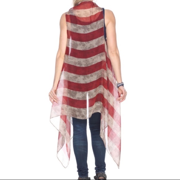 One Size 💕Vintage Flag Cardigan🇺🇸 - Picture 2 of 11